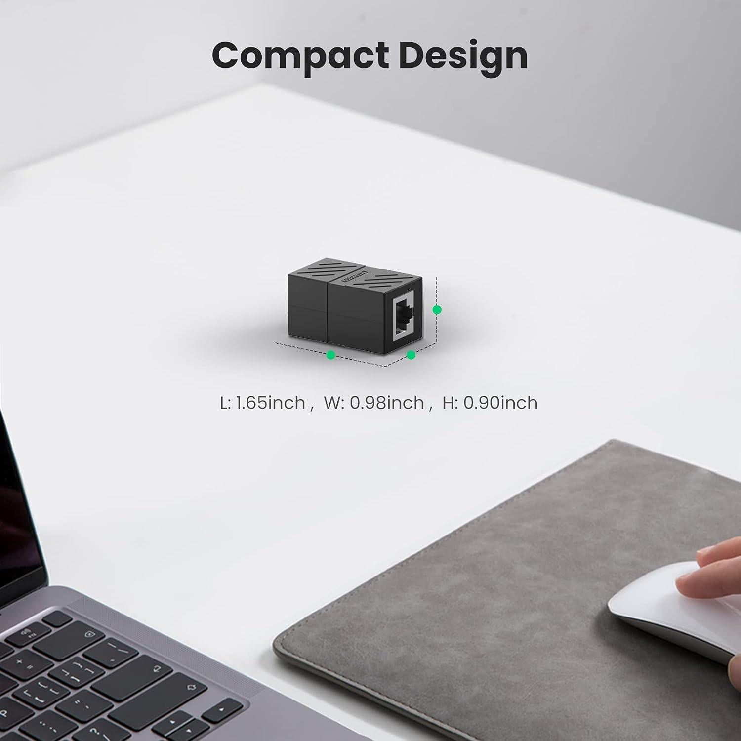 UGREEN Acoplador RJ45 Extensor Ethernet 1000Mbps Cat7 Cat6