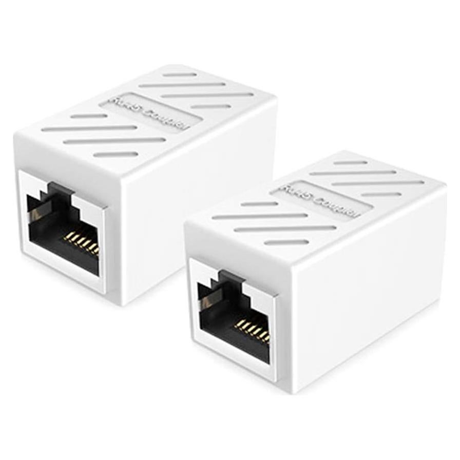 Acoplador RJ45 PLUSPOE Hembra a Hembra 2 Pack Cat6 Cat7