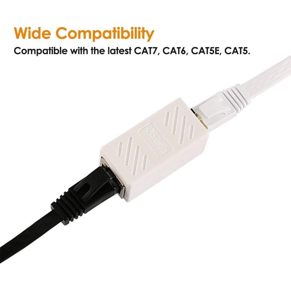 Acoplador RJ45 PLUSPOE Hembra a Hembra 2 Pack Cat6 Cat7