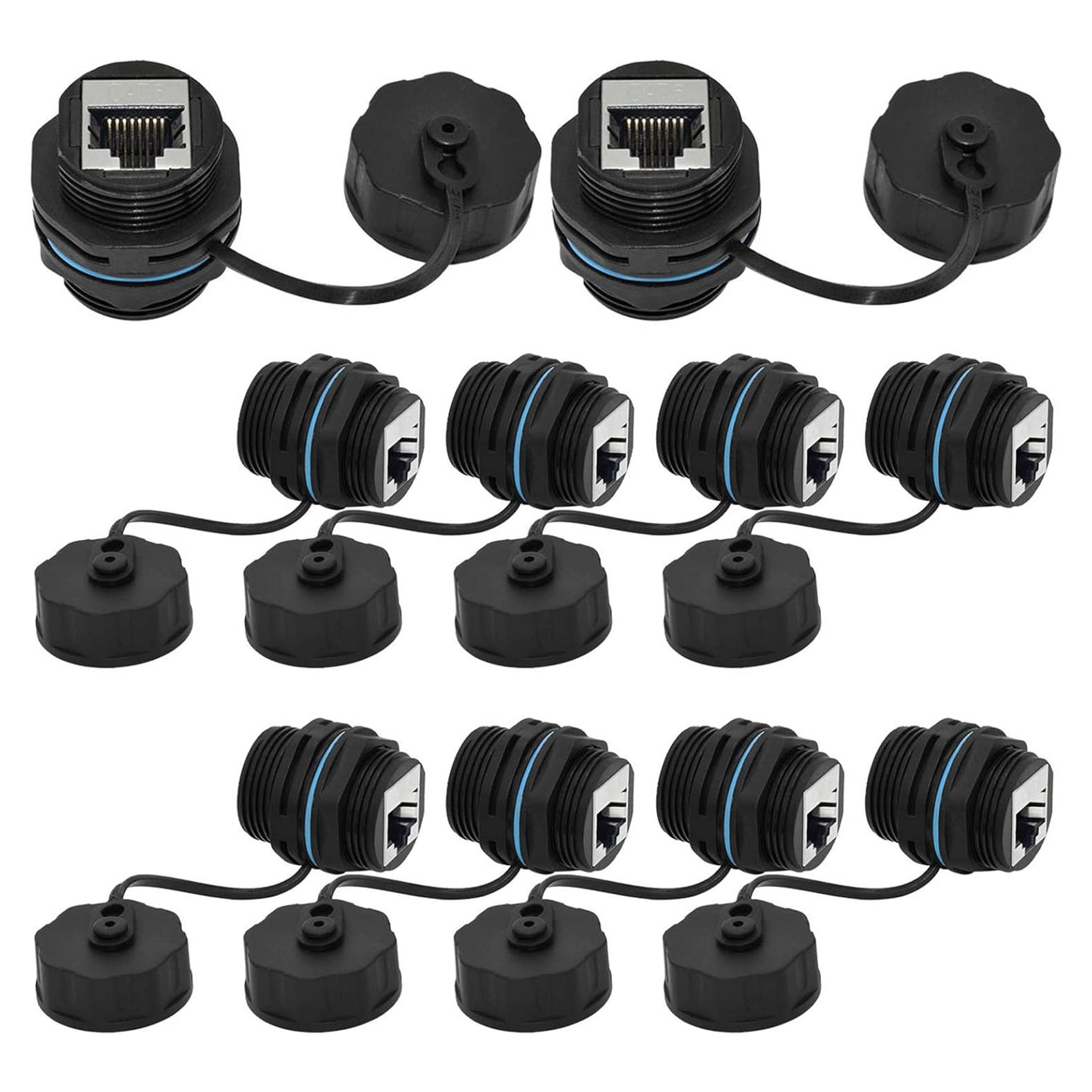 Conector RJ45 a Prueba de Agua ANMBEST 10 Unidades CAT6