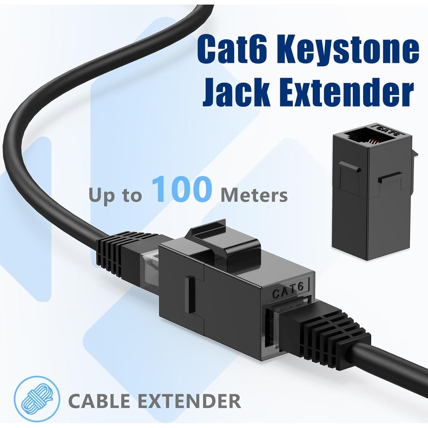 Conector Keystone RJ45 Cat6 Awishwell - Paquete de 5 Unidades