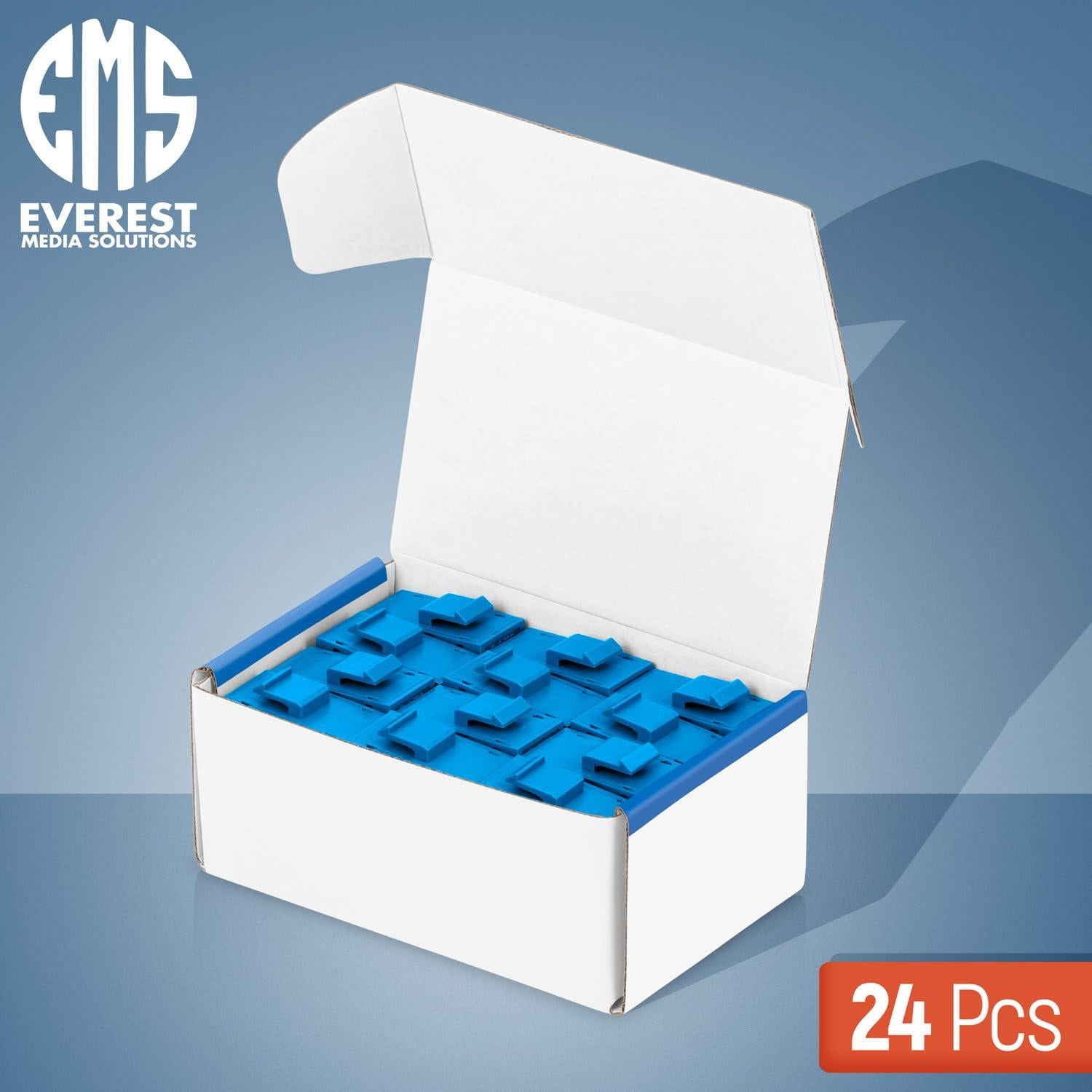 Acoplador Keystone RJ45 Cat6 Everest Azul - Paquete de 24