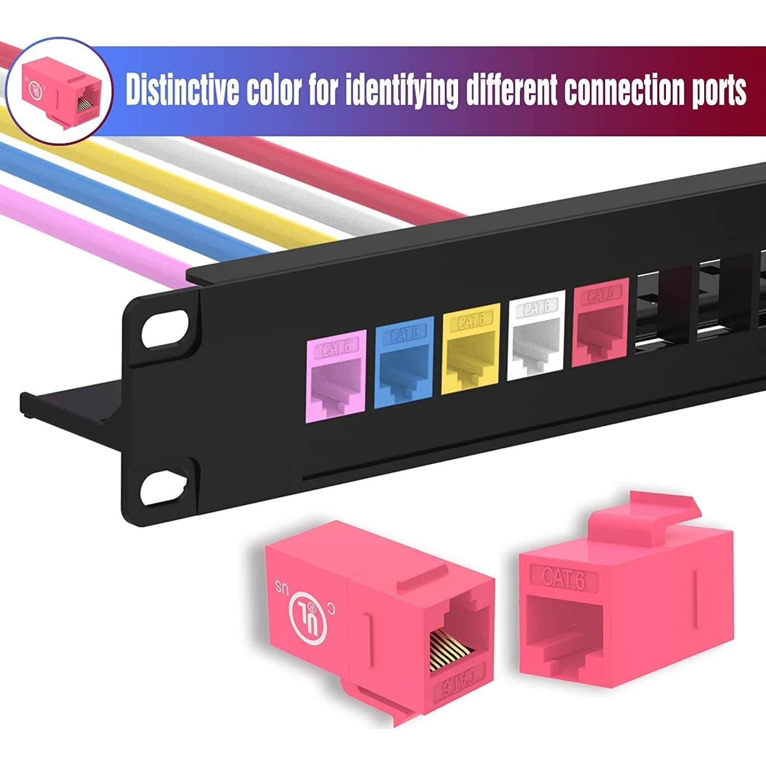 Acoplador Keystone CAT6 VCE 15 Unidades Hembra a Hembra