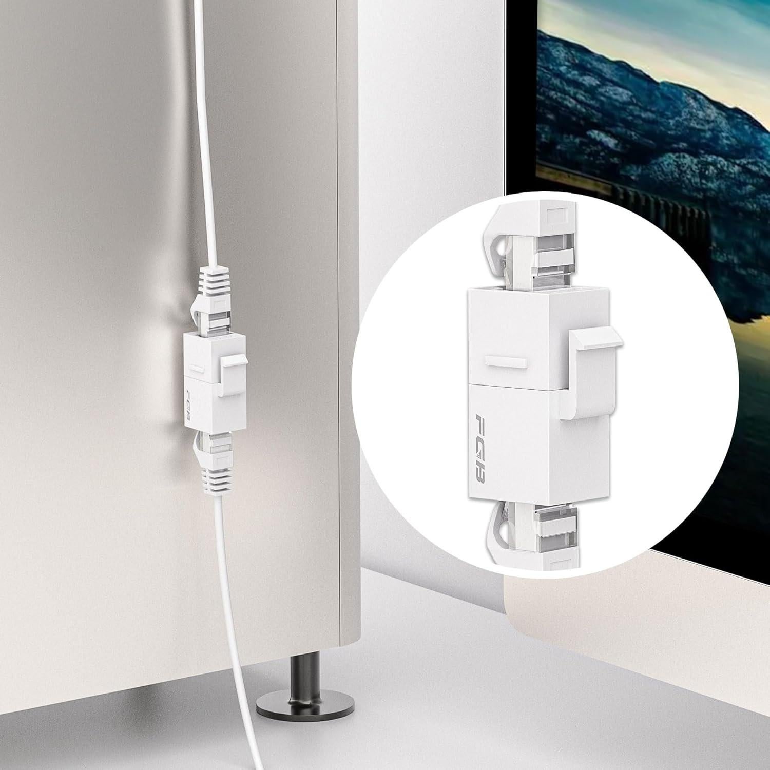 Acoplador Keystone FGB RJ45 Cat6A Femenino a Femenino 25 Unidades