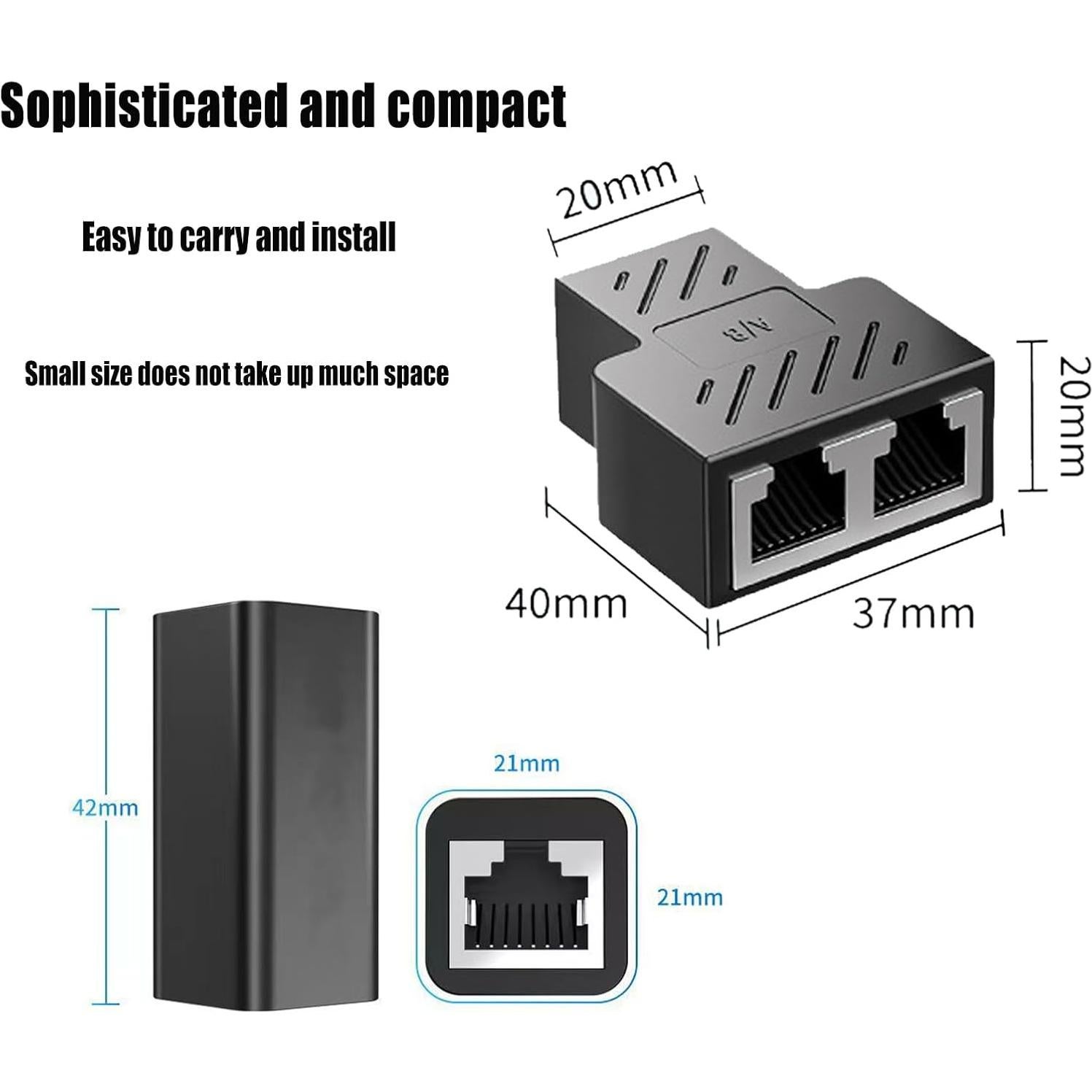 Kit Adaptador Red Ethernet 5 Piezas RJ45 Toytxdysnml