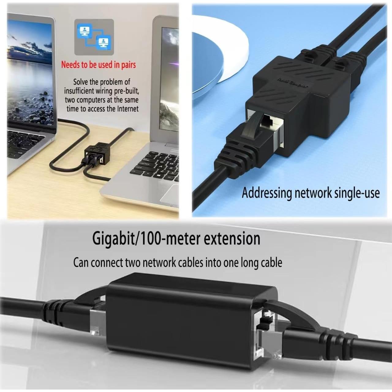 Kit Adaptador Red Ethernet 5 Piezas RJ45 Toytxdysnml