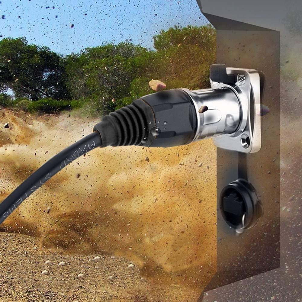 Conector de Panel Montaje RJ45 IP65 ANMBEST Cat6 10 Unidades