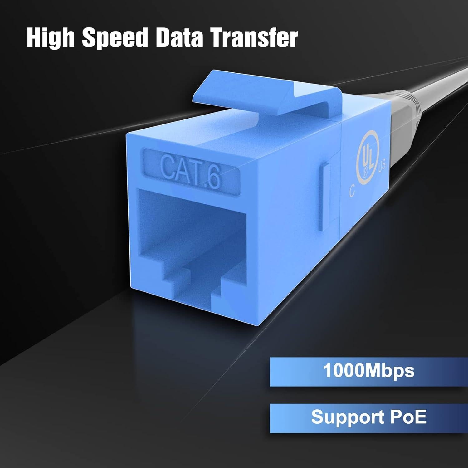 Acoplador Keystone CAT6 VCELINK 10-Pack Hembra Azul