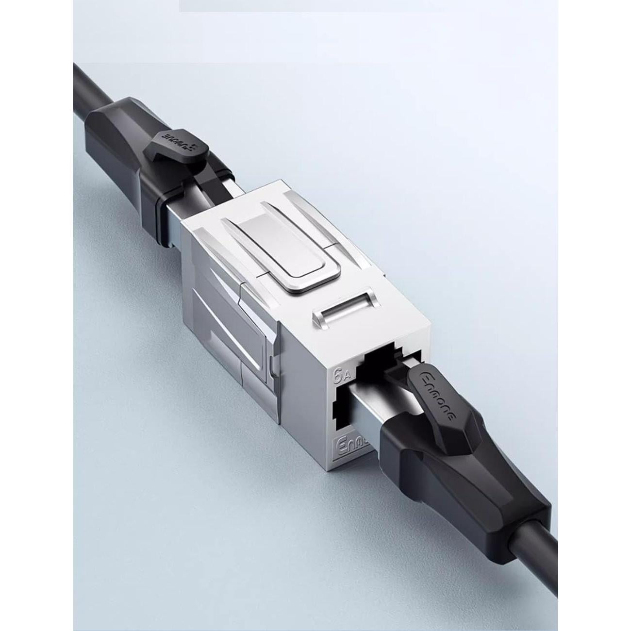 Acoplador RJ45 Cat6A Enmane Femenino a Femenino Paquete de 5