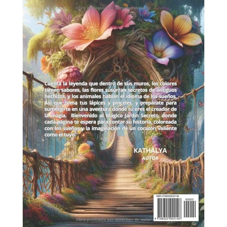 LIBRO PARA COLOREAR: EL JARDIN SECRETO (Spanish Edition)