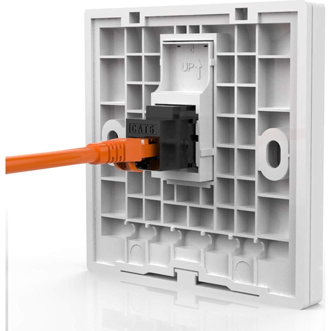 Acoplador RJ45 Cat6 Keystone Hembra a Hembra - Paquete 25