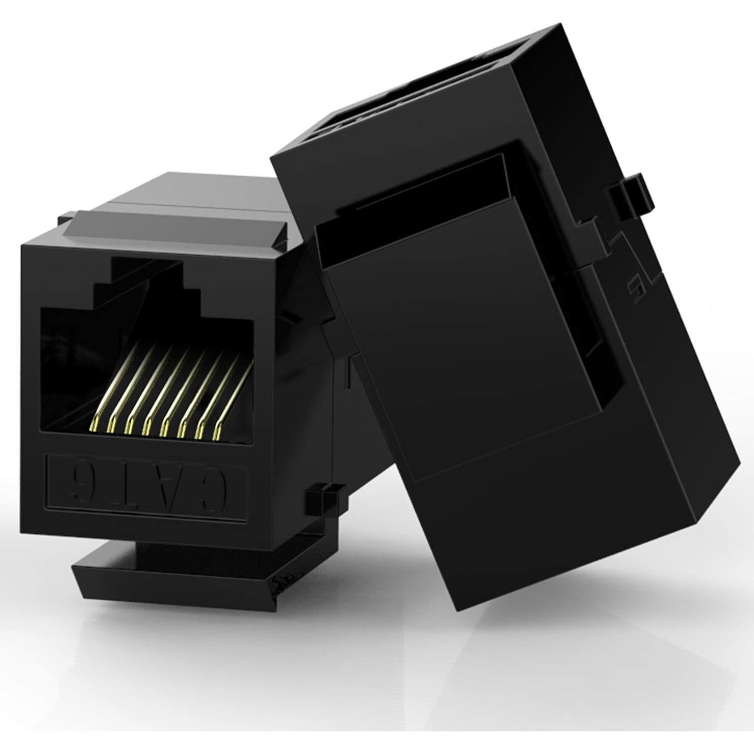 Acoplador RJ45 Cat6 Keystone Hembra a Hembra - Paquete 25