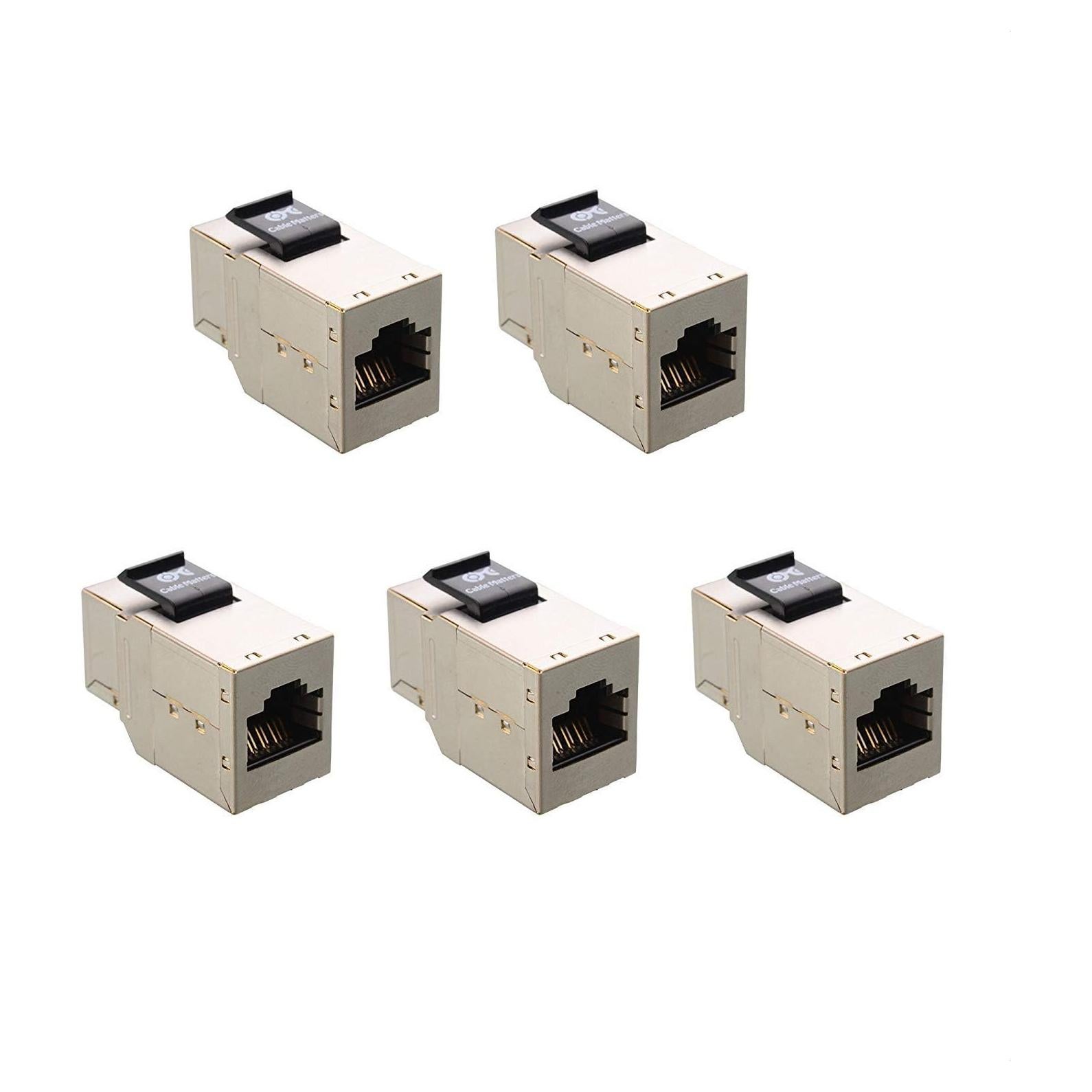 Acopladores Keystone RJ45 Cat 6A Blindados Cable Matters - 5 Unidades