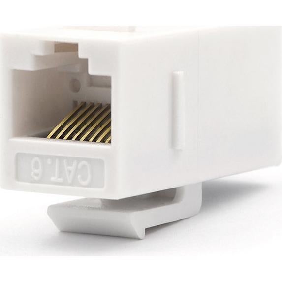 Paquete de 10 Conectores Keystone RJ45 Cat6 TENINYU - Blanco