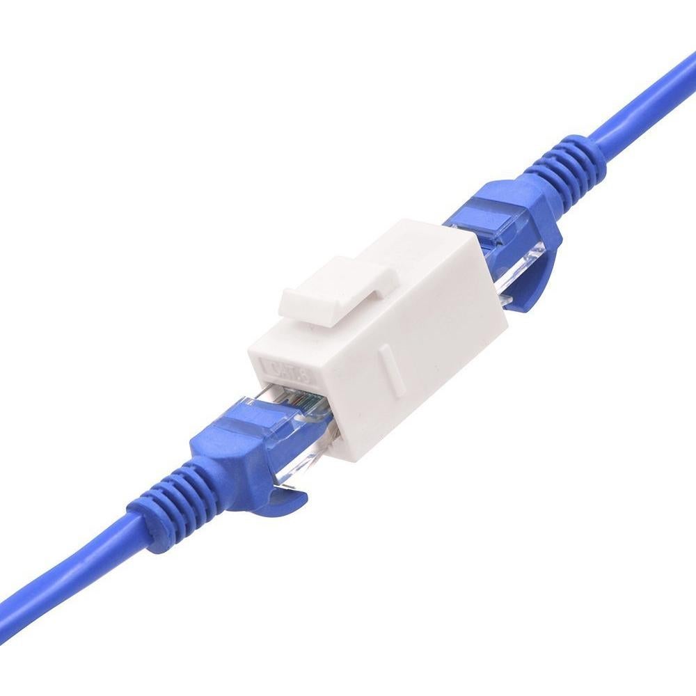 Paquete de 10 Conectores Keystone RJ45 Cat6 TENINYU - Blanco