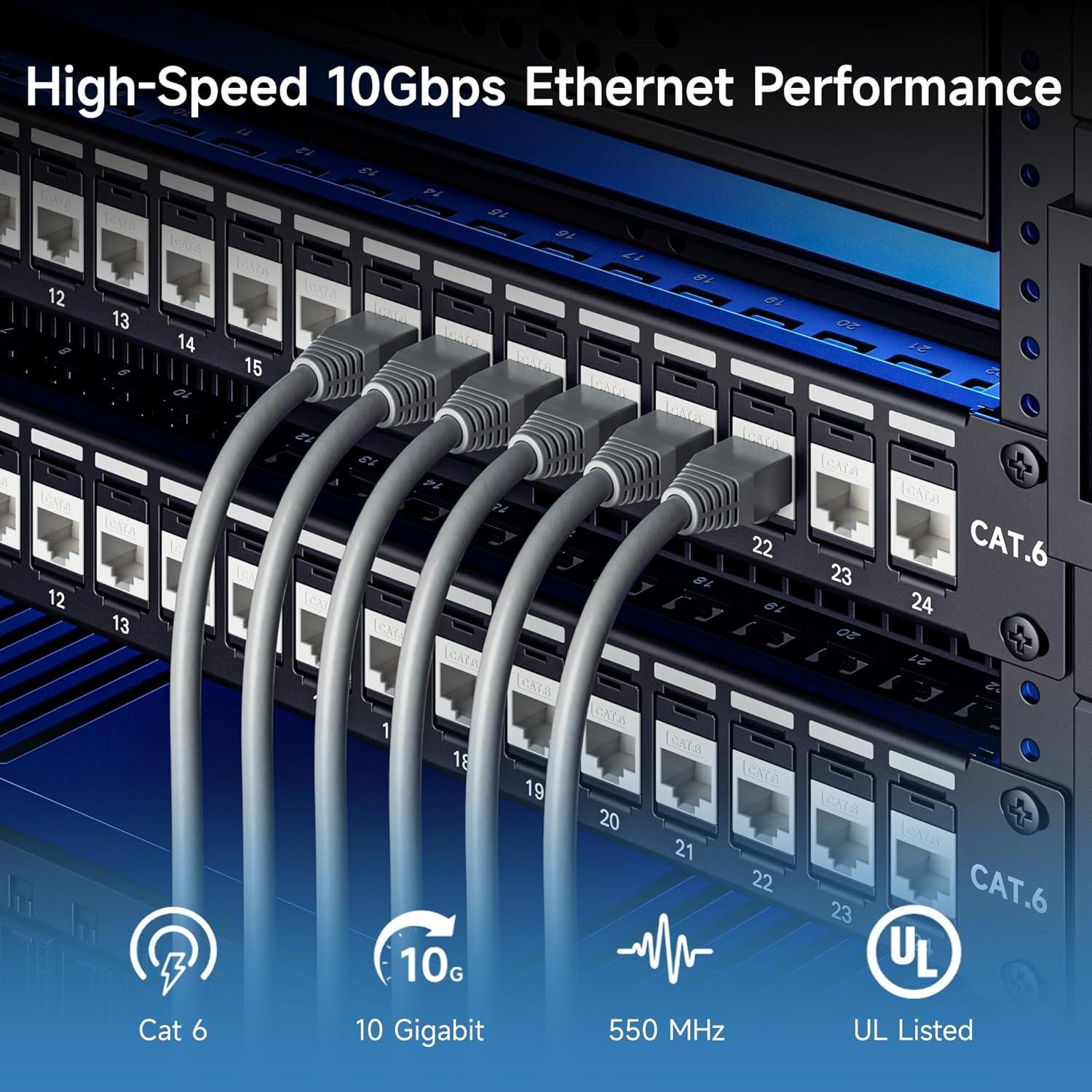 Jacks Keystone Cat6 Cable Matters 25 Unidades 10Gbps Blanco