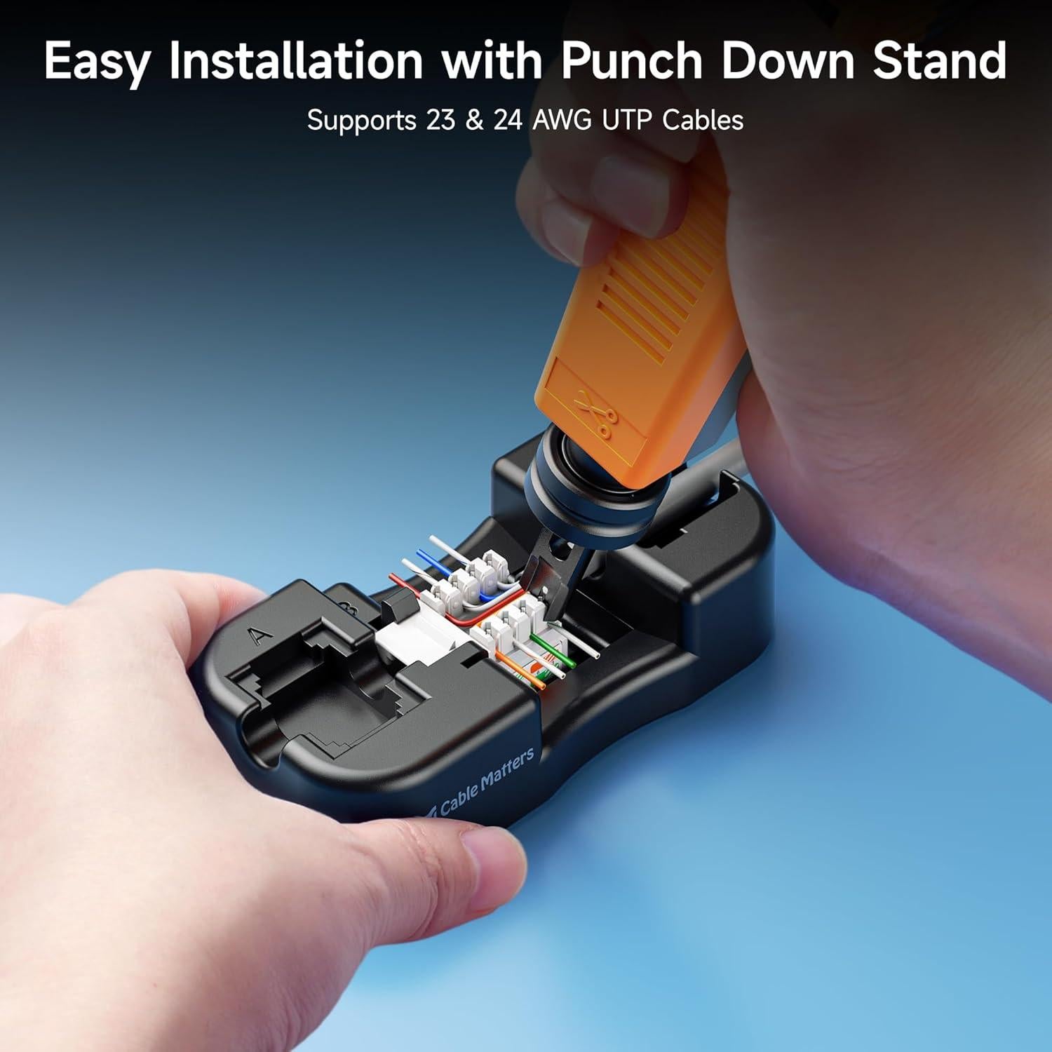 Jacks Keystone Cat6 Cable Matters 25 Unidades 10Gbps Blanco