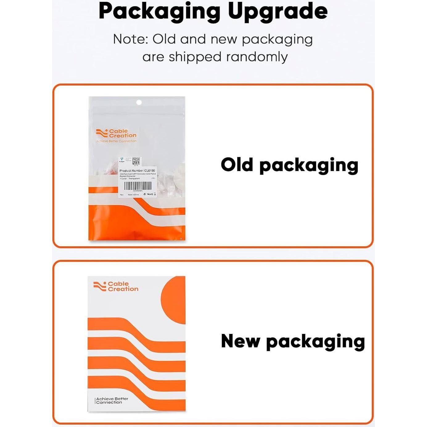 Conectores RJ45 Cat6 CableCreation - Paquete de 100 UTP