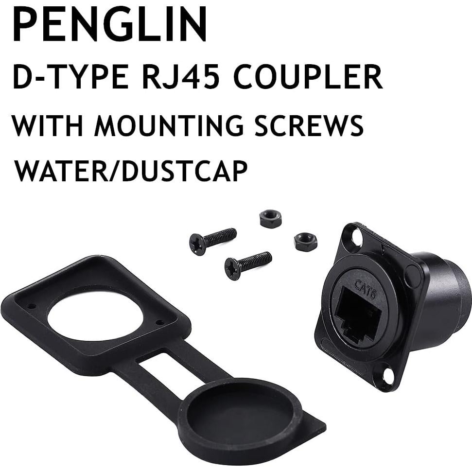 Acoplador RJ45 D-Type Hembrado 2 Piezas PENGLIN CAT6