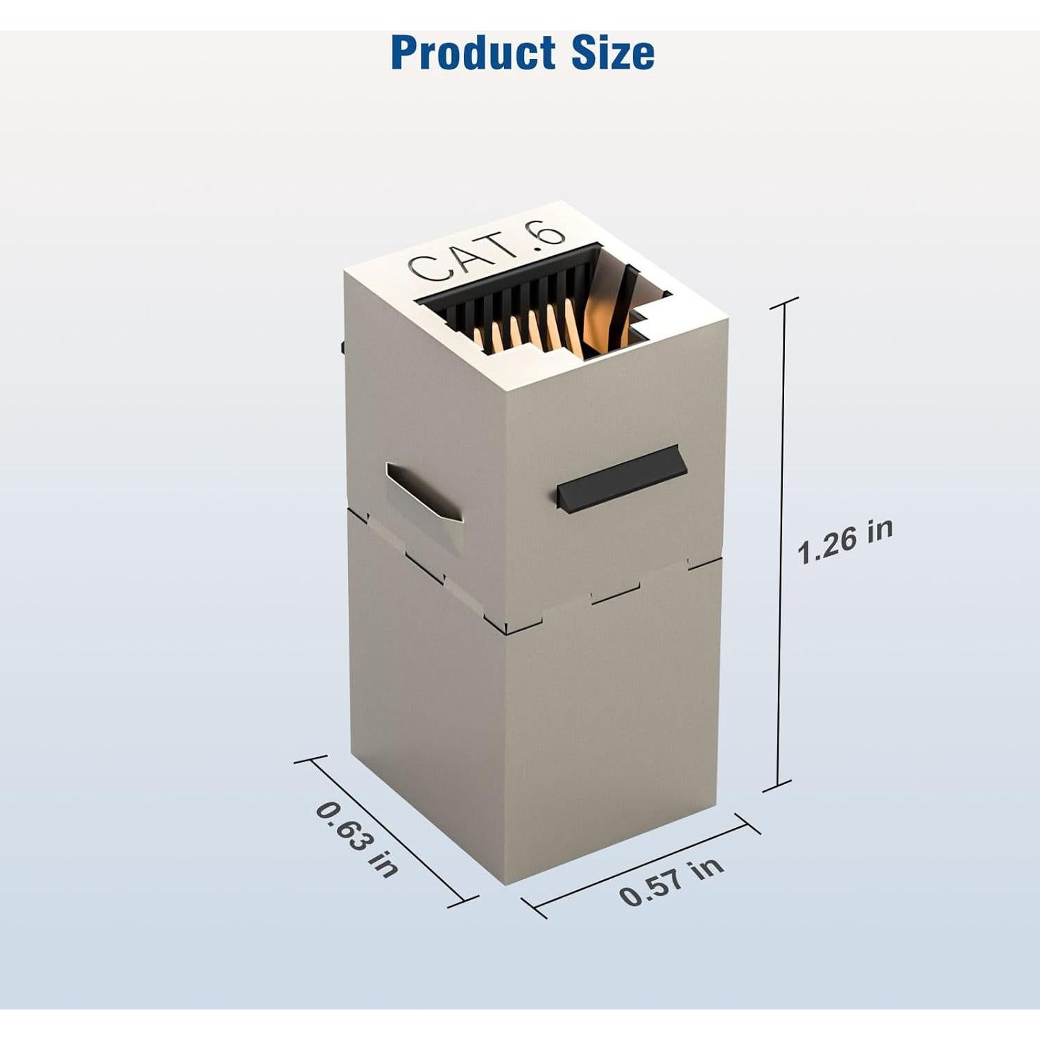 Acoplador Keystone Cat6 Hembra a Hembra FGB 10 Pack Blindado