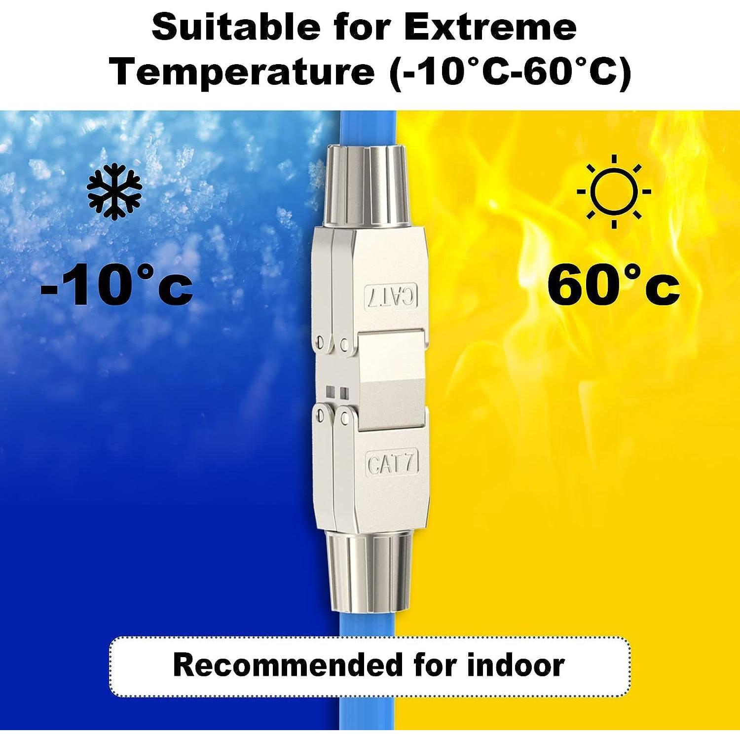 Acoplador RJ45 VCELINK sin herramientas Cat7 2 paquetes