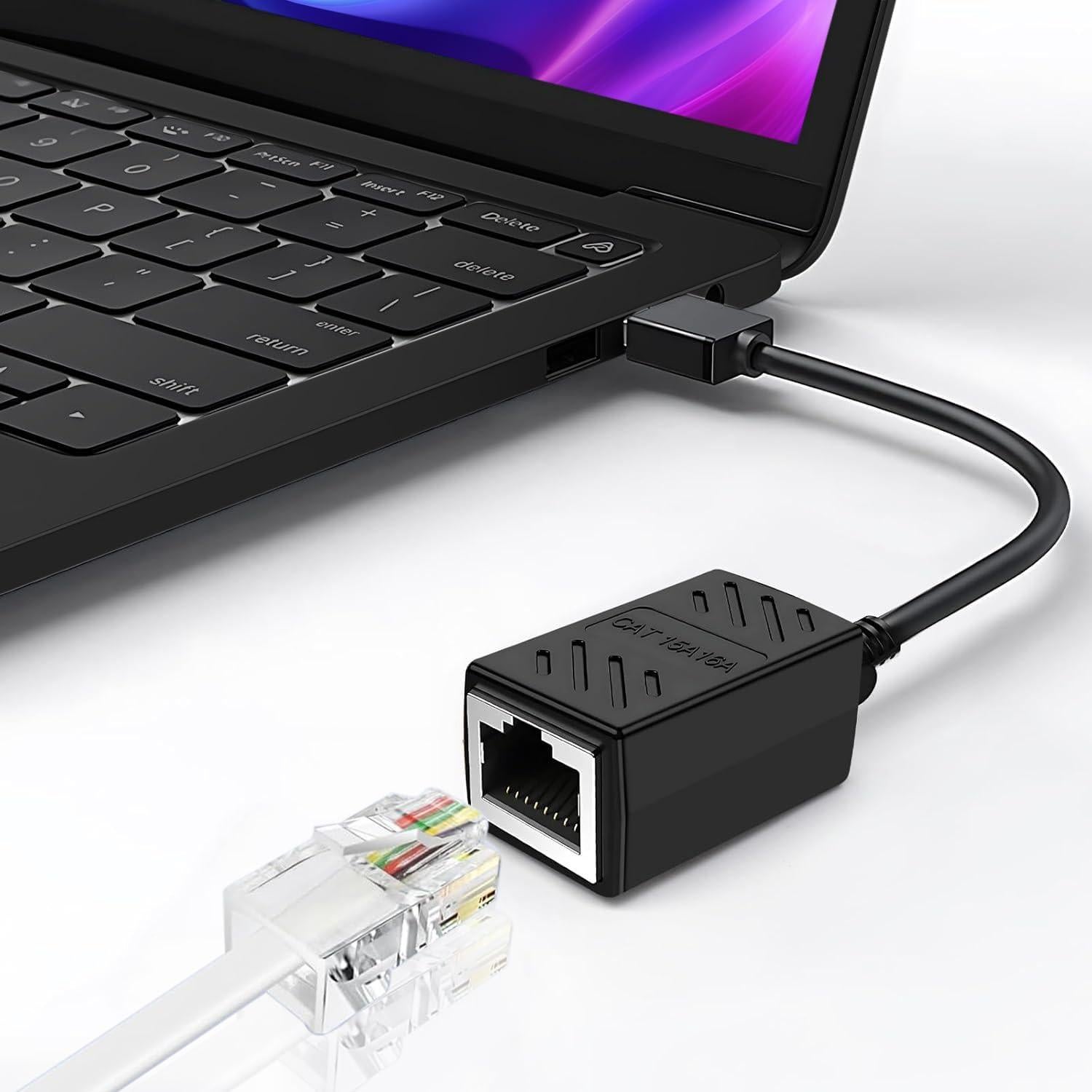 Adaptador RJ11 a RJ45 Menewstart 20.32 cm Paquete de 3