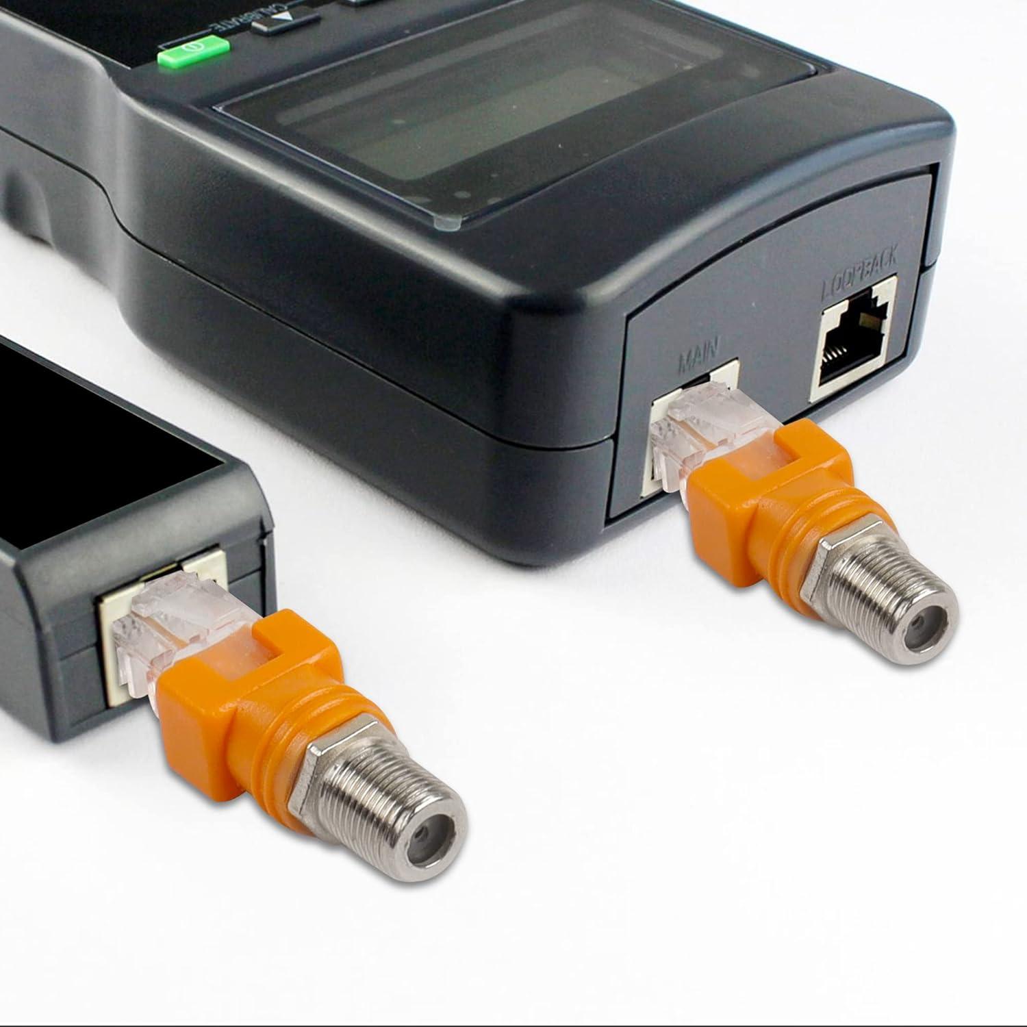 Convertidor RF a RJ45 MEIRIYFA 4PCS Coaxial F Hembra a Macho