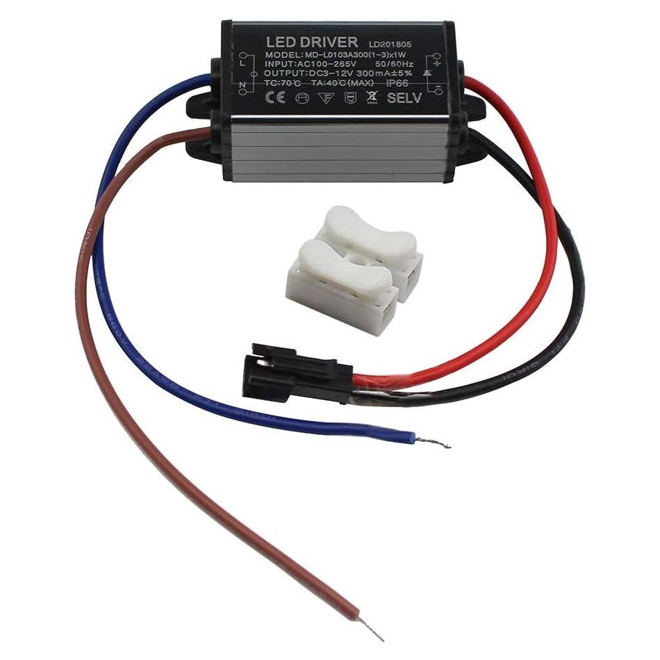 Transformador LED Fankerba IP66 300mA DC 3-12V 1-3x1W