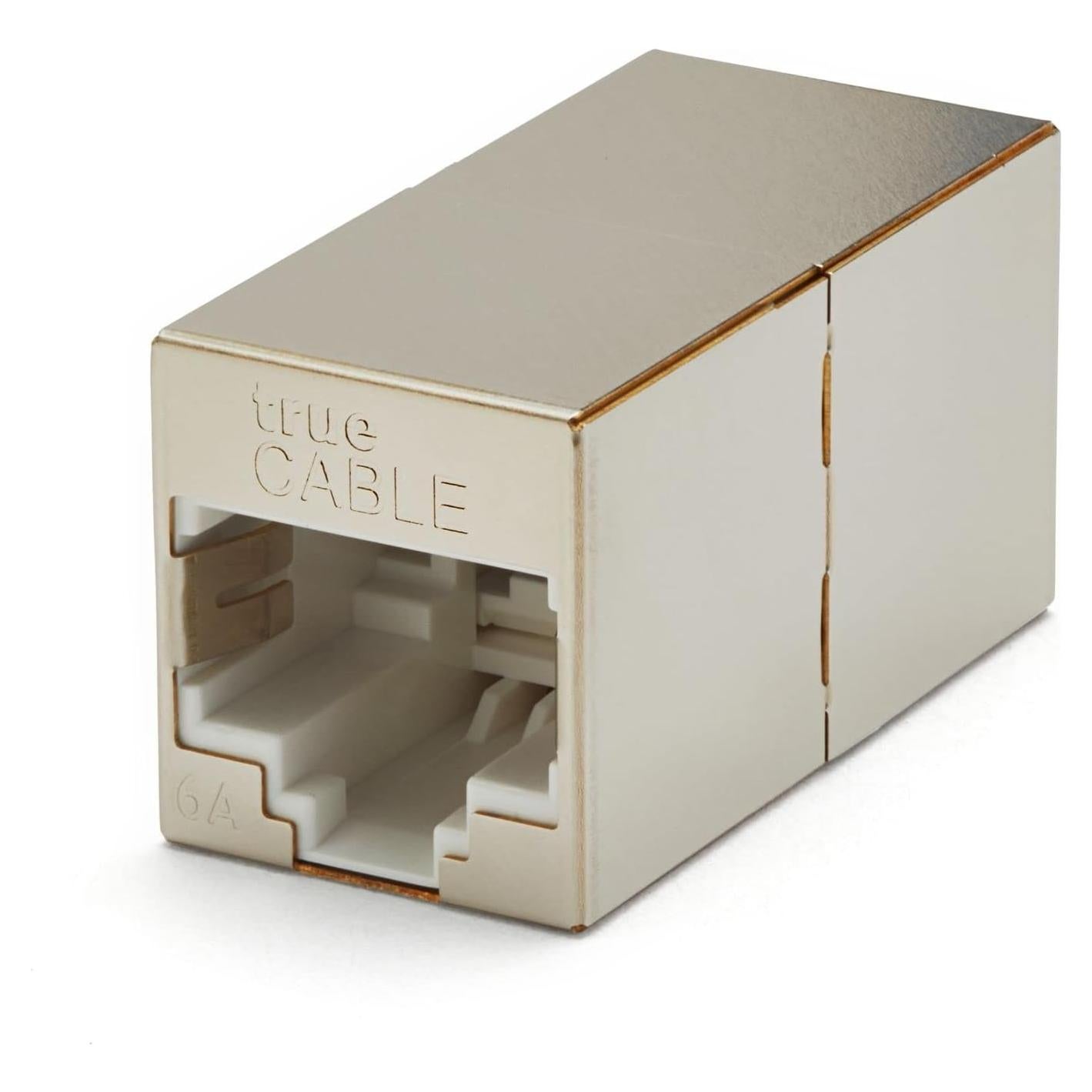 Acoplador Inline Cat6A Blindado trueCABLE 2 Piezas RJ45