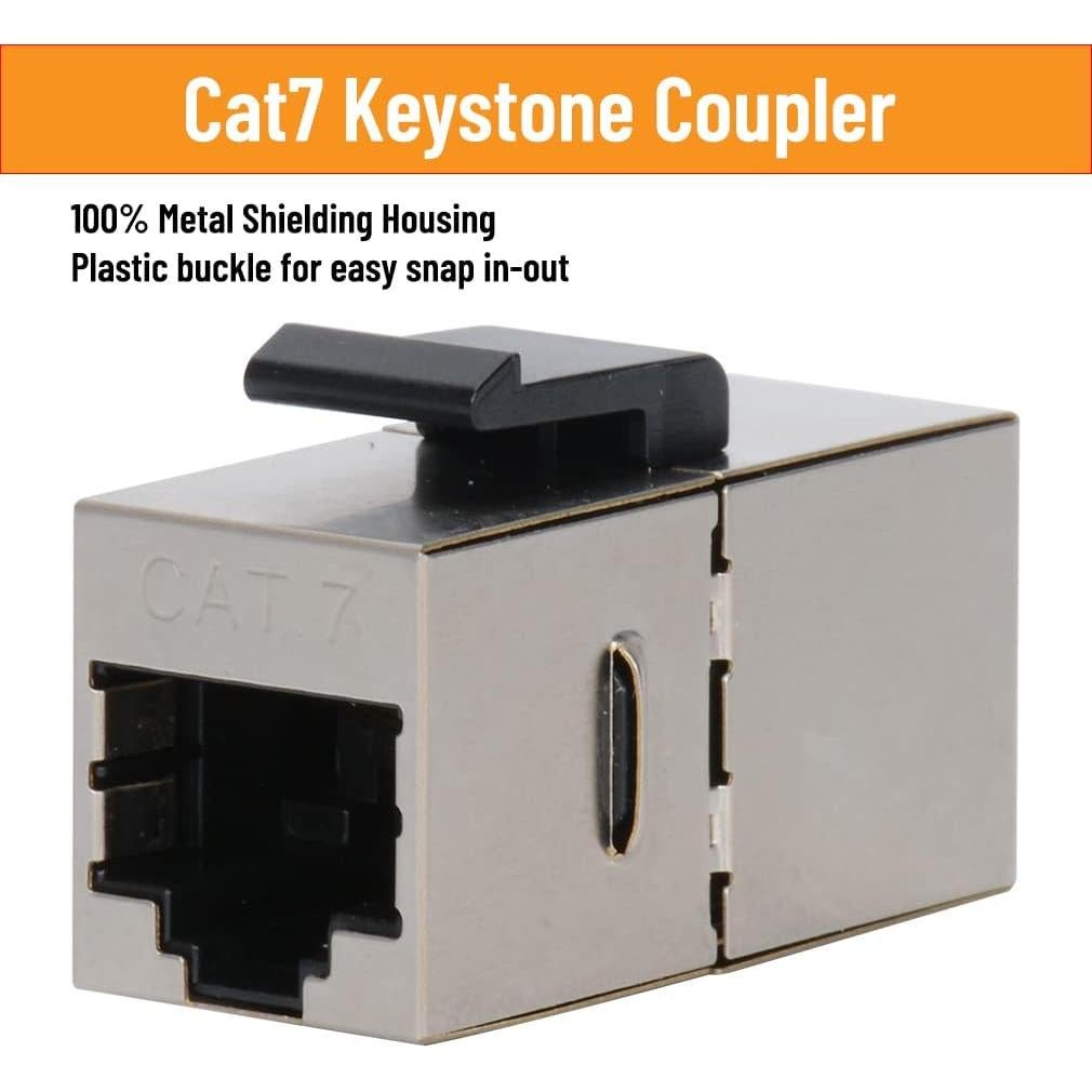 Placa de Pared Ethernet Cat7 YOEMELY 1 Puerto Blindada