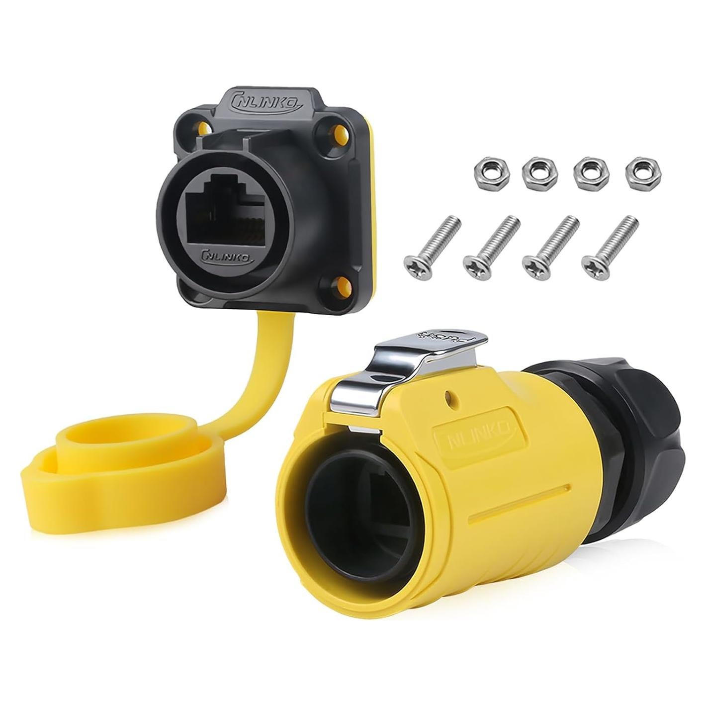 Conector RJ45 a Prueba de Agua Cat6 IP68 - Allaounion