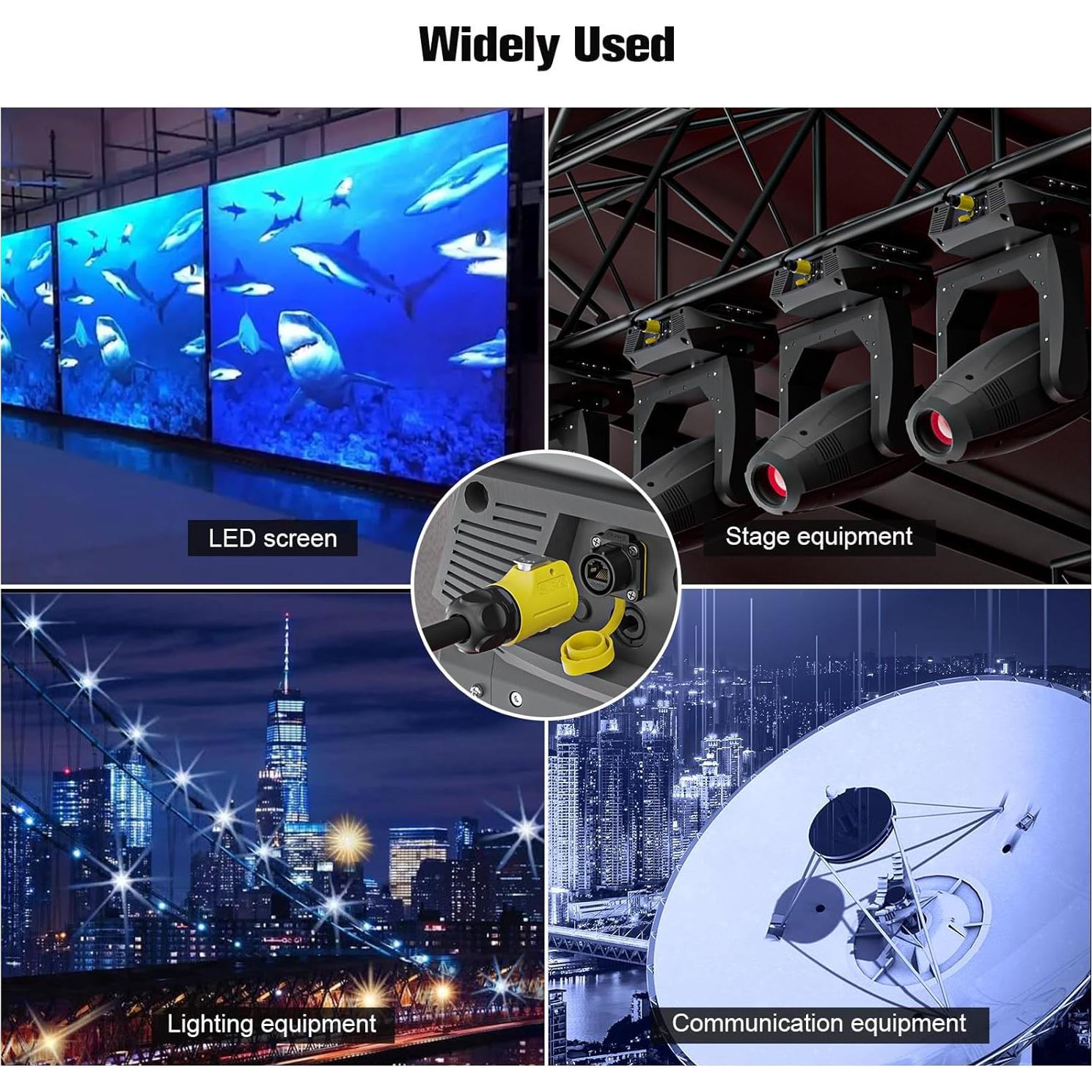 Conector RJ45 a Prueba de Agua Cat6 IP68 - Allaounion