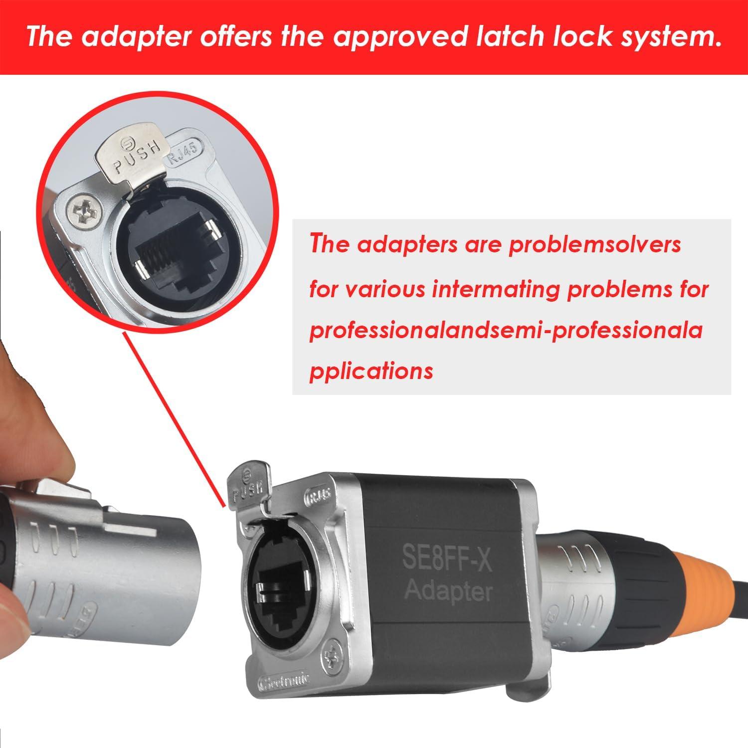 Acoplador Ethernet RJ45 KAKABUBBLE CAT6 Negro - Conexión Estable