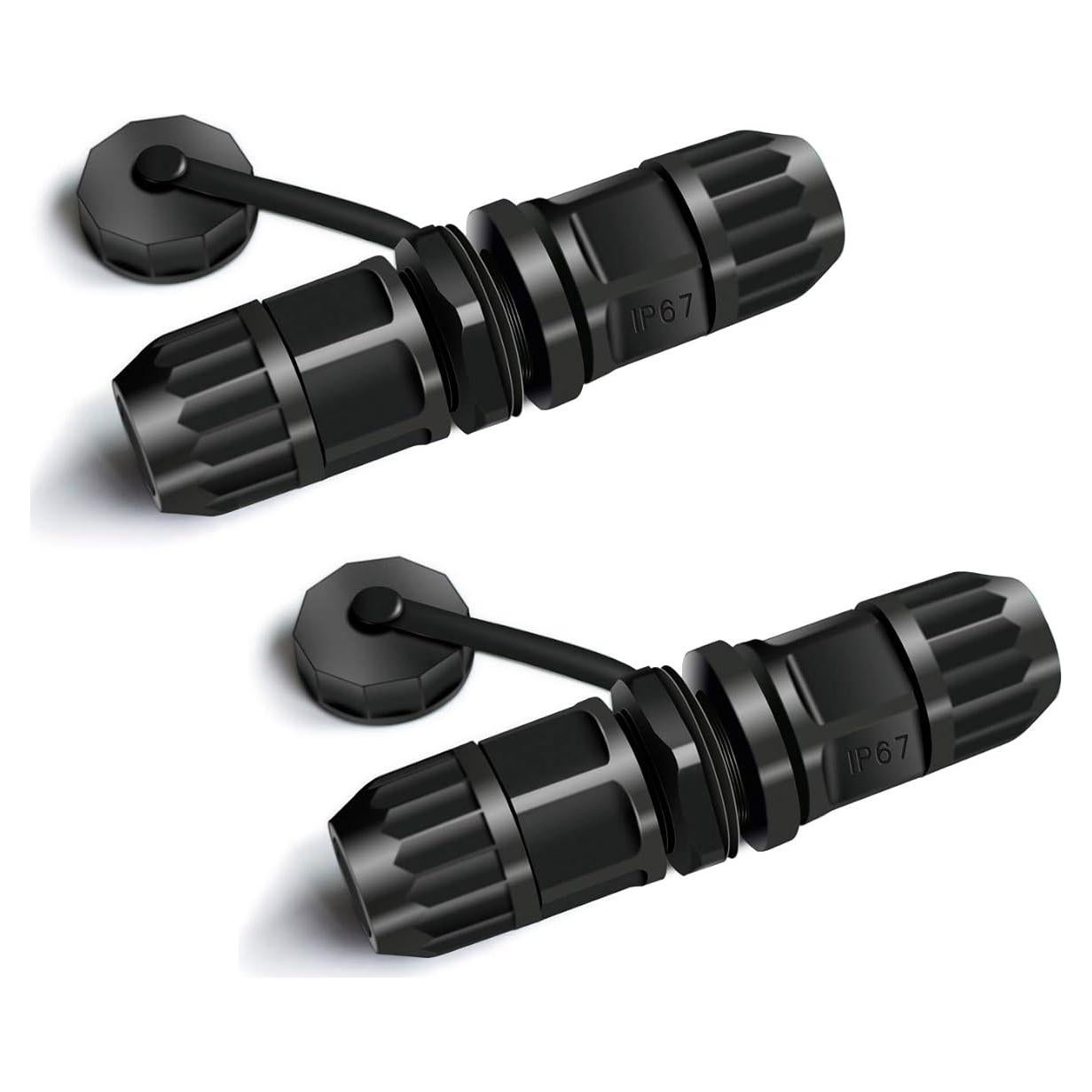 Conector RJ45 Hembra a Hembra IP67 a Prueba de Agua CAT 6 - Paquete de 2