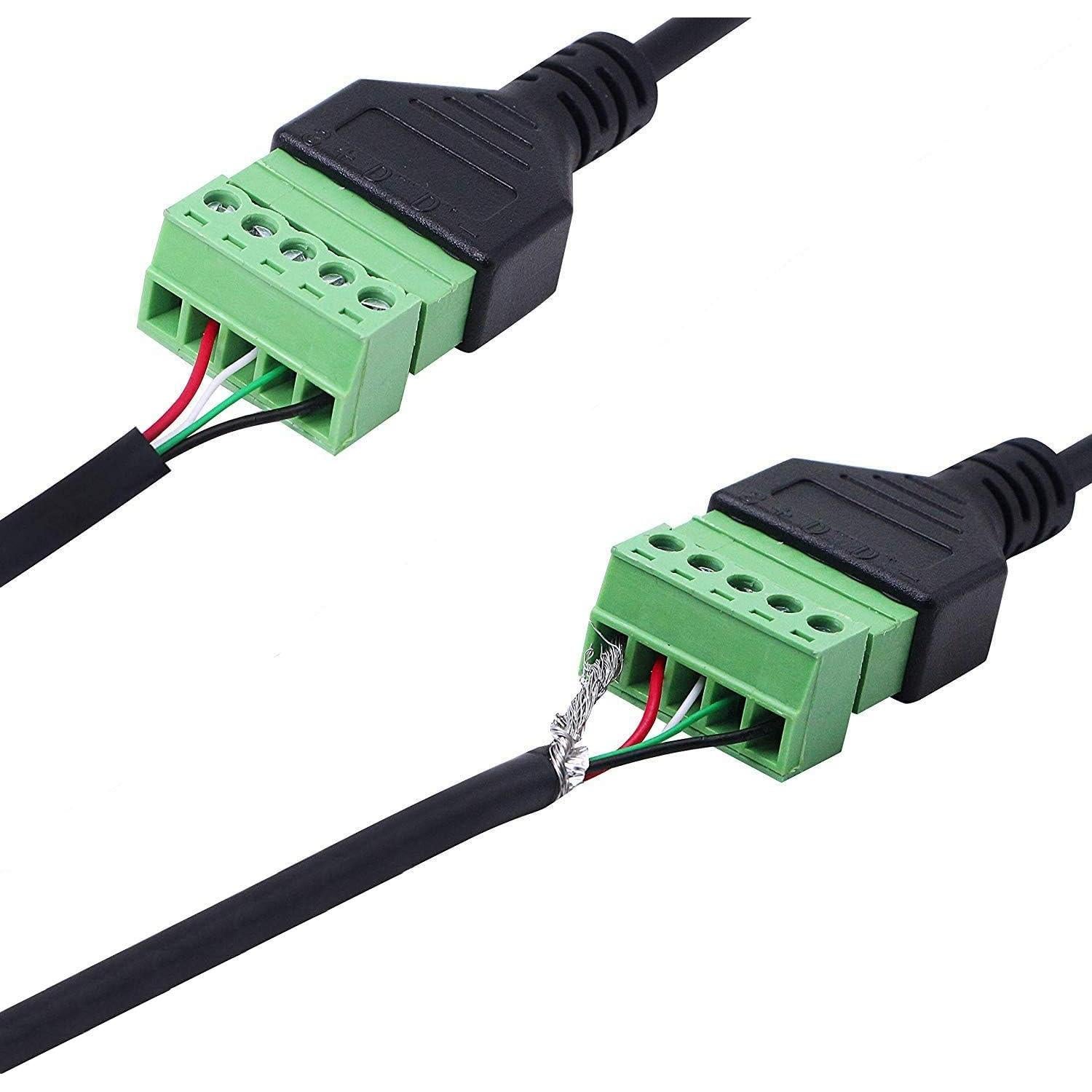 Adaptador RJ45 Hembra a Terminal de Tornillo 8 Pines Cat5/6/7