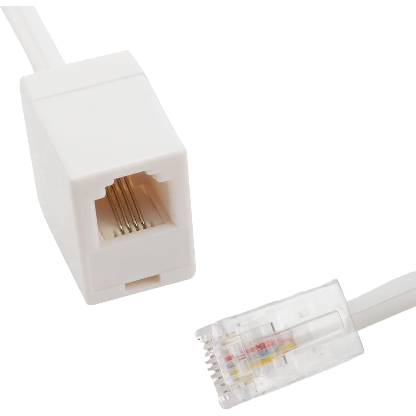 Adaptador Convertidor RJ45 a RJ11 3 Piezas Dahszhi