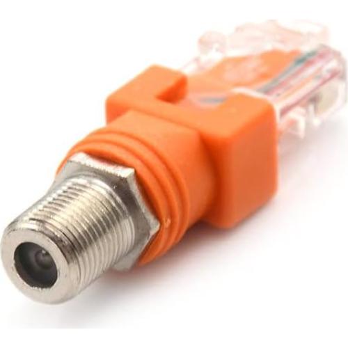 Adaptador Convertidor RF a RJ45 Maxmoral 2 Piezas Naranja