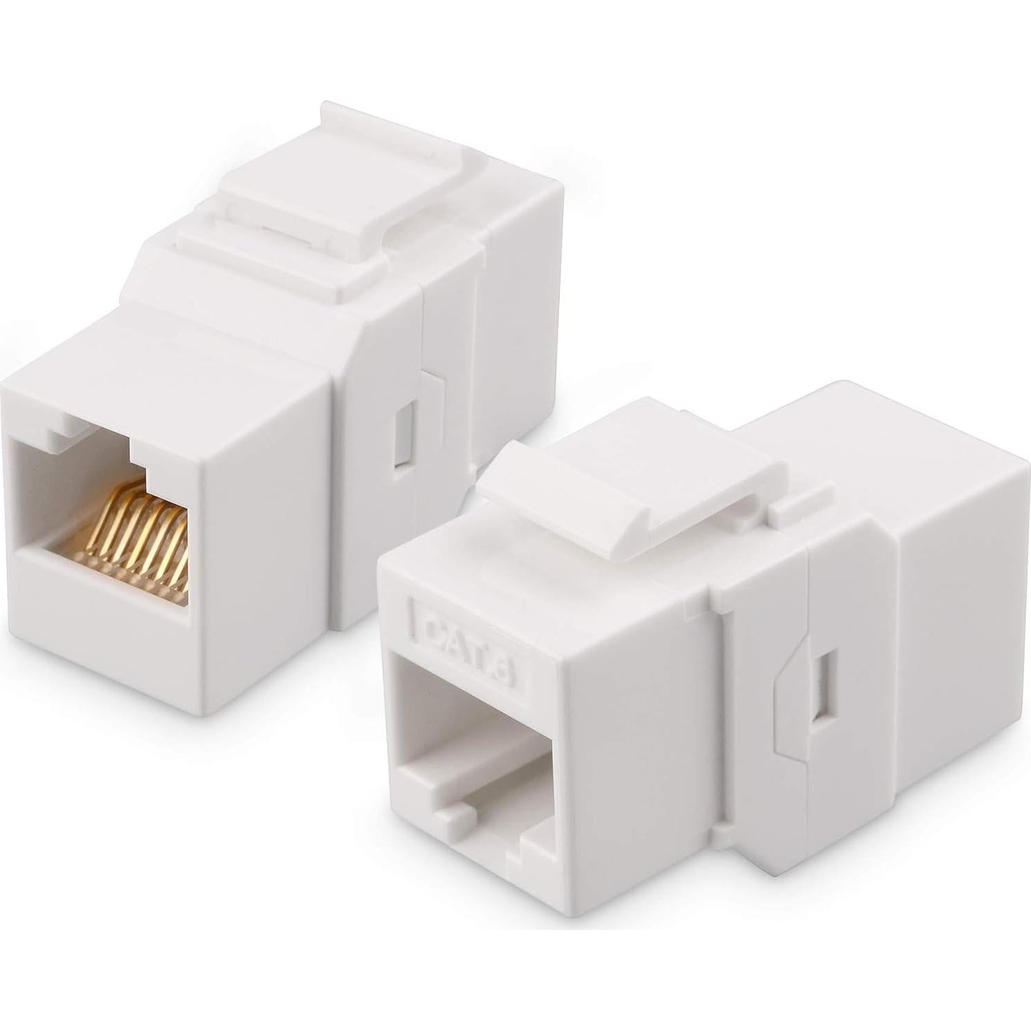 Placa de Pared Ethernet 2 Puertos Cable Matters RJ45 Cat6 Blanca