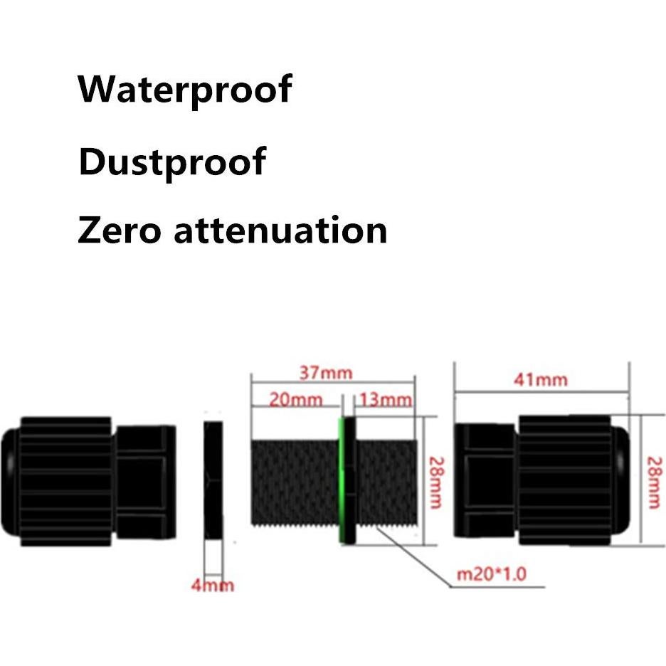 10 Conectores RJ45 Impermeables IP67 Cat5/5e ANMBEST