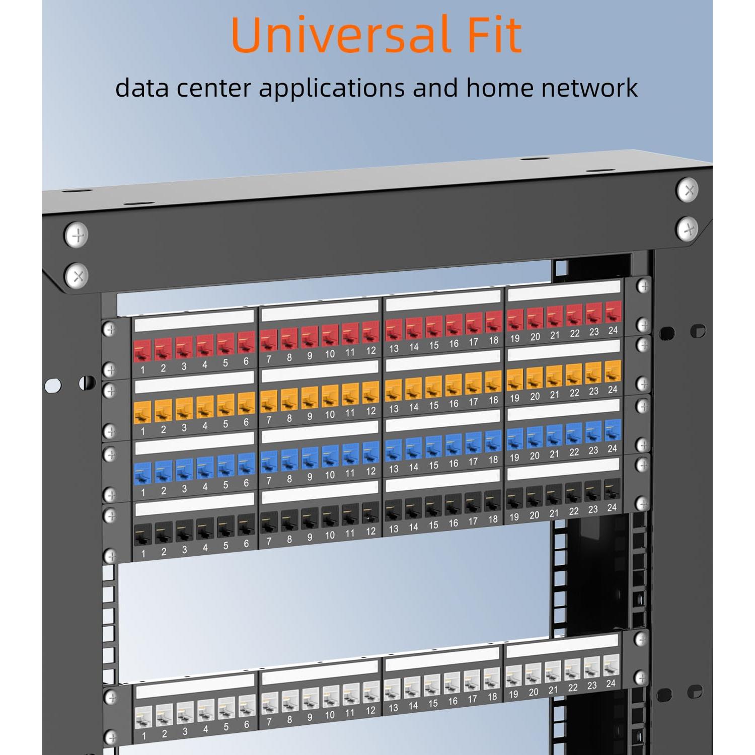 Jack Keystone RJ45 Cat6 10G Rapink 25 Paquete Azul