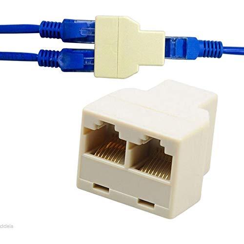 Adaptador Divisor RJ45 VizGiz 1 a 2 Puertos CAT 5/6