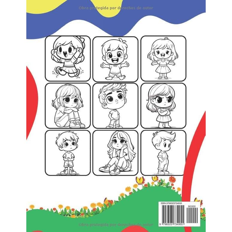 Libro de colorear para niños: Colorea tus EMOCIONES: Libro de Colorear para niños de 4-8: Libro de Emociones para niños en español (Spanish Edition)