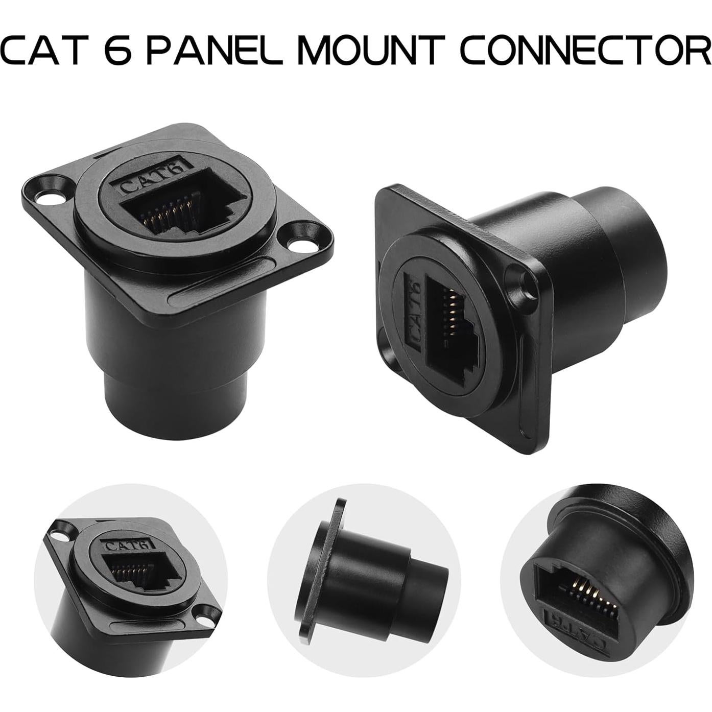 Conector RJ45 CAT6 Hembrado a Hembrado YACSEJAO 2 Pcs