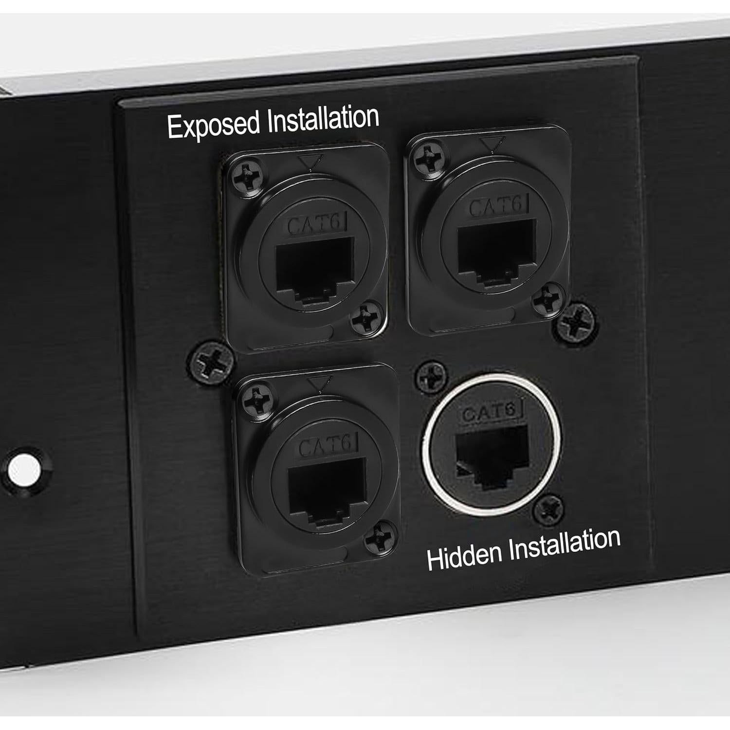 Conector RJ45 CAT6 Hembrado a Hembrado YACSEJAO 2 Pcs