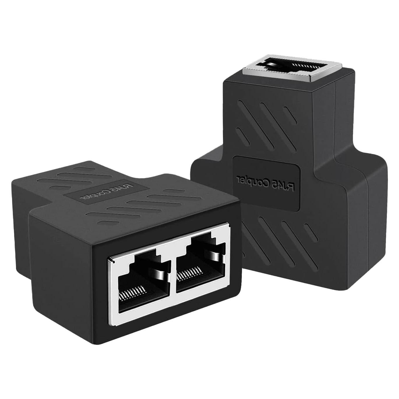 Divisor Ethernet RJ45 LinkMall 1 a 2, Protección Rayos, 2 Pack