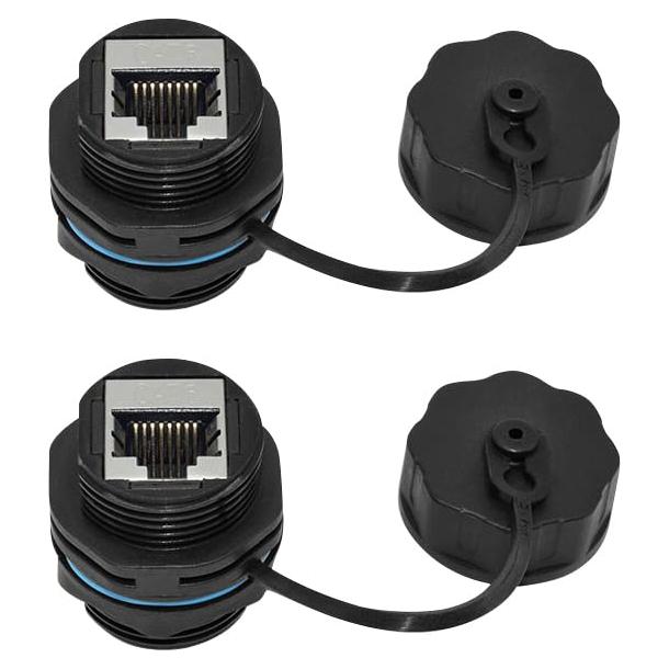 Conector RJ45 Hembra a Hembra IP68 Elifeapply CAT6 - 2 Pcs