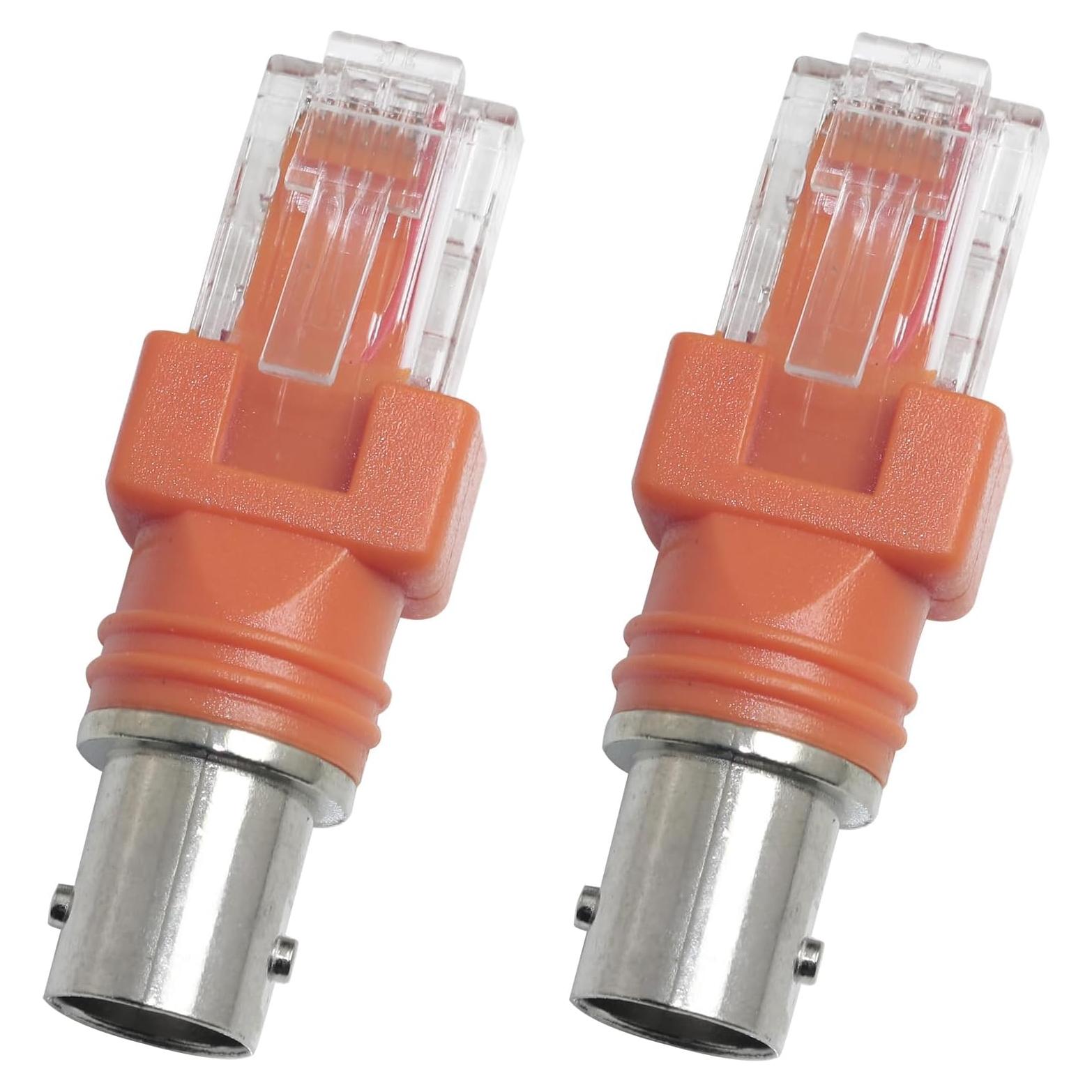 Adaptador BNC a RJ45 LUORNG 2PCS Conector Cobre Puro