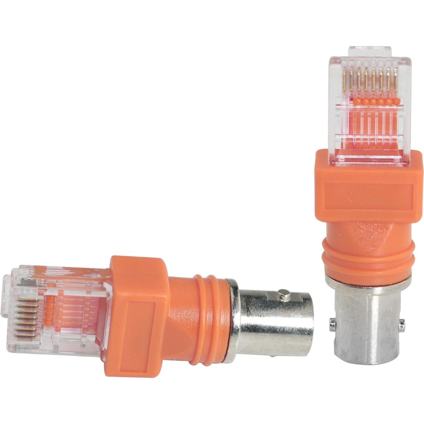 Adaptador BNC a RJ45 LUORNG 2PCS Conector Cobre Puro