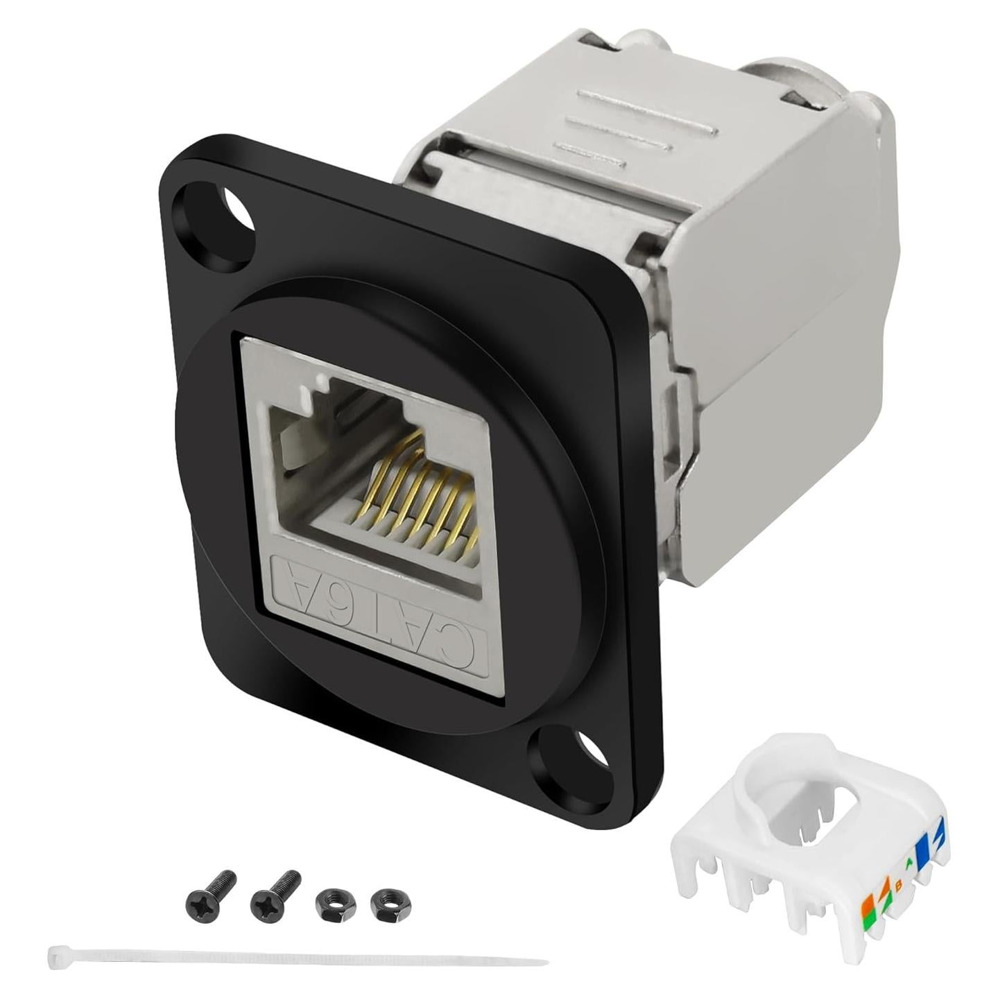 Conector de Montaje en Panel D Tipo RJ45 CAT6A Yingtuyou