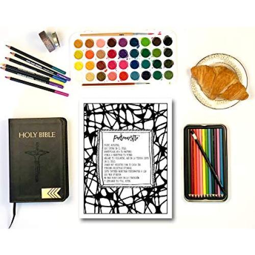 Los Misterios del Santo Rosario: libro católico de colorear para adultos (Spanish Edition)